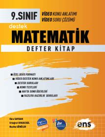 9 Sınıf MATEMATİK DEFTER KİTAP ENS YAYINLARI 2023 24