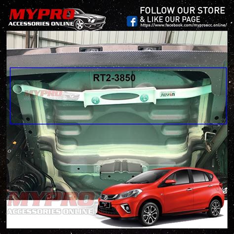 Perodua New Myvi Iconic 2018 2021 Ultra Racing Rear Torsion Bar RT2