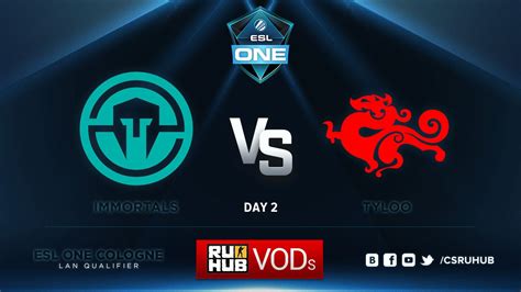 Esl One Cologne Qualifications Immortals Vs Tyloo De Cache Youtube