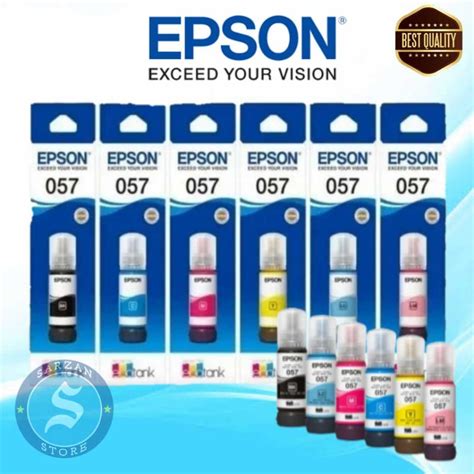 Jual Tinta Epson 057 Original 1SET For Ink Printer L8050 L18050 6