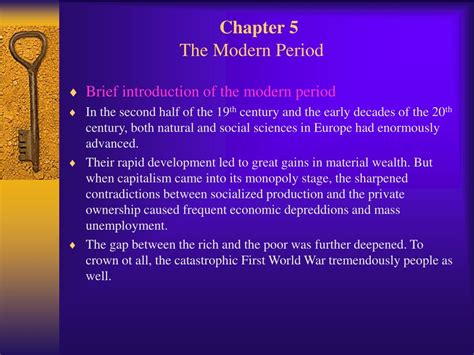 Ppt Chapter 5 The Modern Period Powerpoint Presentation Free