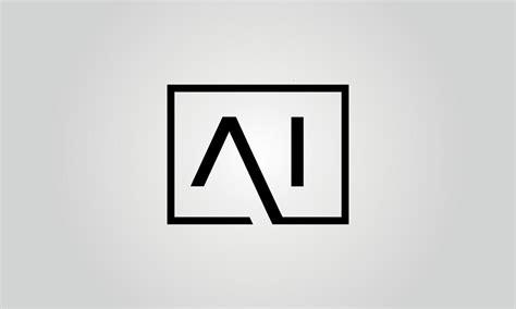 AI Logo Design. Initial AI Letter Logo Icon Design Free Vector Template ...