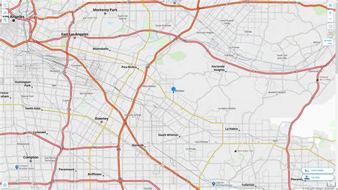 Whittier California Map