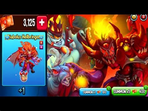 Monster Legends K Tickets Diabolus Hellbringer Free Conjuring