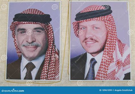 Past and Present Jordanian Kings Editorial Stock Image - Image of ...