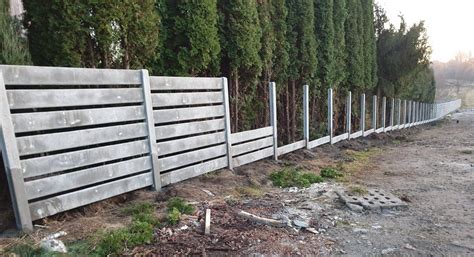 Przęsła betonowe Kraków Tech Fence ogrodzenia siatka bramy furtki