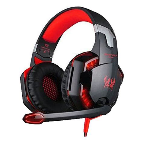 Headset Gamer Profissional Kotion Each G2000 Preto Vermelho Kase