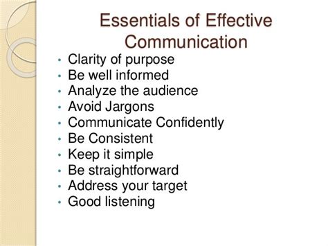 6essentials Of Effective Communication