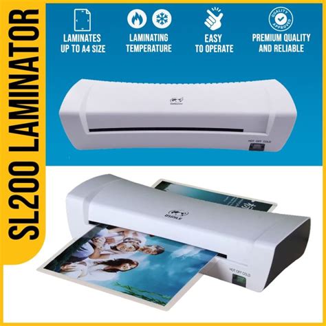 【local Stock】 Officom Sl200 Hot And Cold Laminating Machine A4 Size