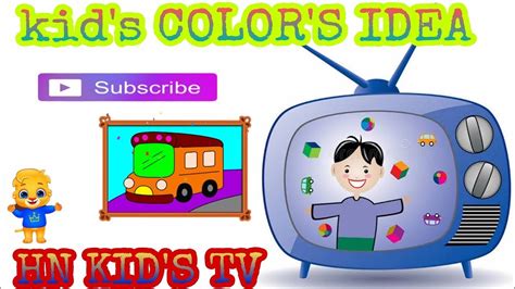 Kid S Bus Color Learning Color Kese Pure HN KID S TV Funny