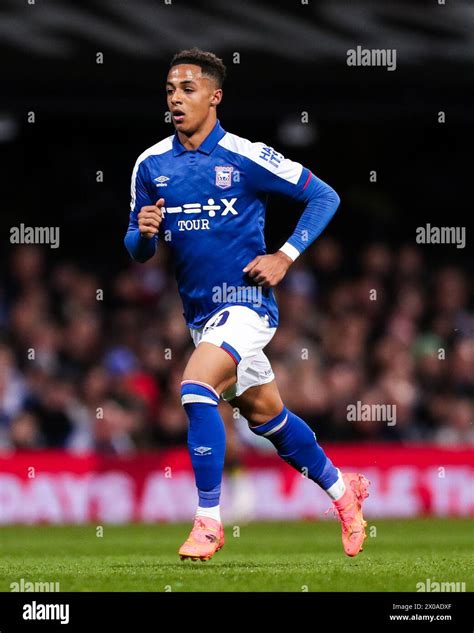 Ipswich UK 10th Apr 2024 Ipswich Town S Omari Hutchinson In Action