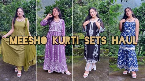 Meesho Kurta Set Haul Rakhi Outfits From Meesho Rakhispecial