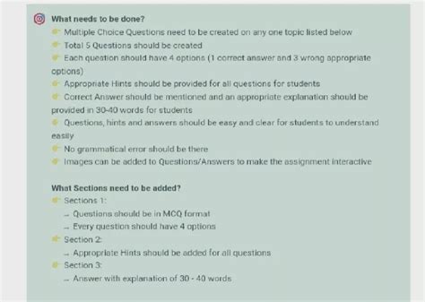 By Following Guidelines Listed In Image Plz Provide Me One Mcq Question