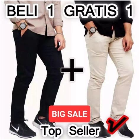 Jual Promo Beli Paket Dapat Pcs Celana Chino Rip Pants Dewasa