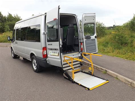 Ford Transit 14 Seat Drive On Car Licence Wheelchair Accessible Minibus With Ratcliff Palfinger