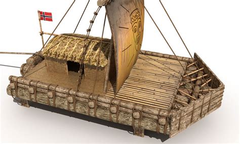 3D asset The Kon-Tiki Raft | CGTrader