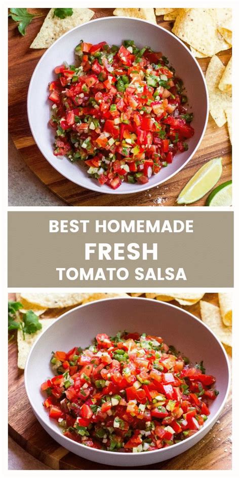 Homemade Salsa With Cilantro And Lime Health Meal Prep Ideas