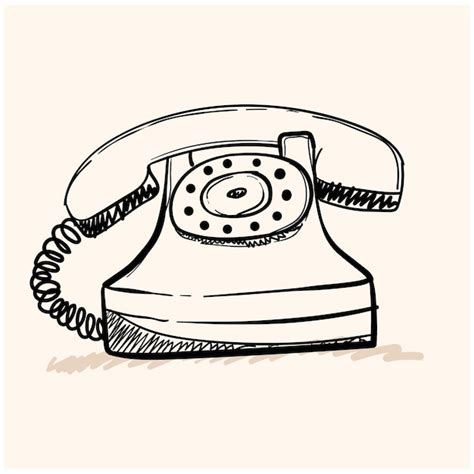 Premium Vector Old Telephone Icon Vector