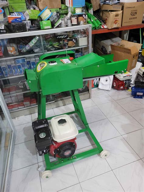 Mesin Pencacah Rumput Ranting Pakan Ternak YASUKA Mesin Penggerak HONDA