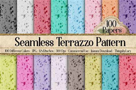 Seamless Realistic Terrazzo Pattern Graphic by ThingsbyLary · Creative ...