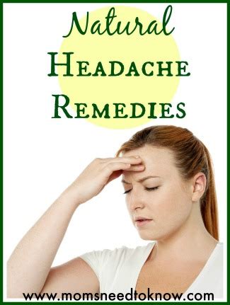 6 Natural Headache Remedies For You To Try | Moms Need To Know