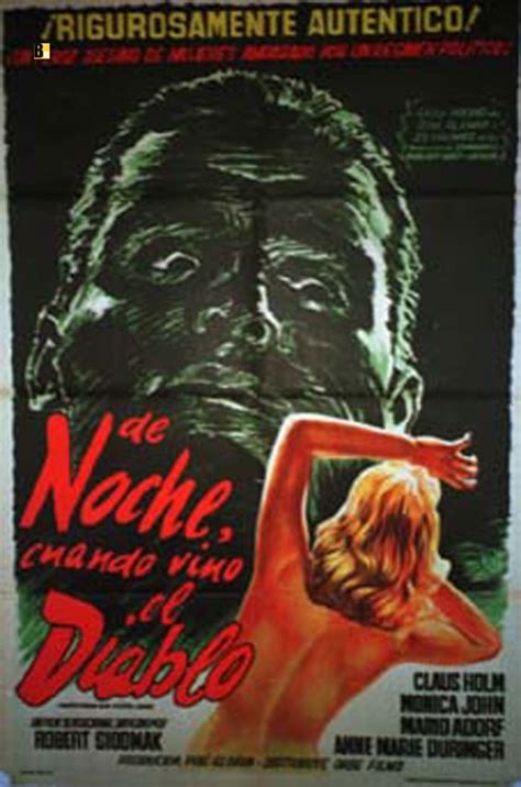 DE NOCHE CUANDO VINO EL DIABLO MOVIE POSTER NACHTS WENN DER