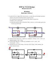 Hw Sol Pdf Dsp In Vlsi Design Homework Iv Retiming Reference Answer