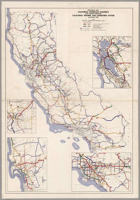 Progress Map, California Interstate Highways and Other Portions, May ...