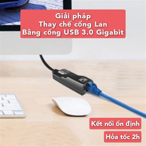 Mua C P Chuy N I Usb To Lan Mbps Gigabit Usb Sang Lan