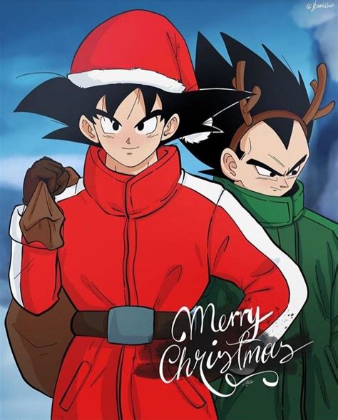 Pin By Nicole Tillman On Art Anime Christmas Dragon Ball Dbz Drawings