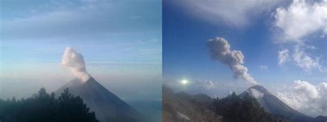 El Volcán De Fuego De Colima Lanza Ceniza A 2500 Metros De Altura