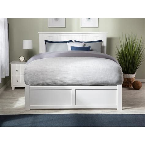 AFI Furnishings White King Wood Trundle Bed with USB Ports in the Beds department at Lowes.com