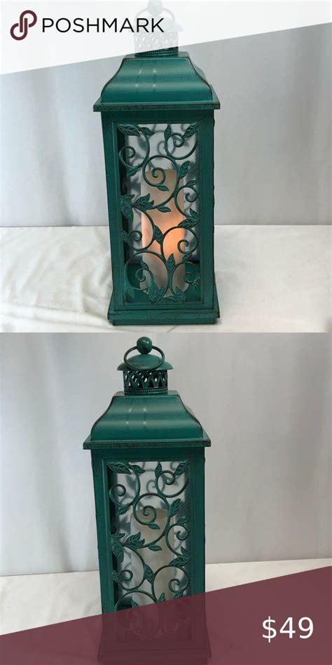 As Is Metal Indoor Outdoor Flickering Flame Lantern By Valerie