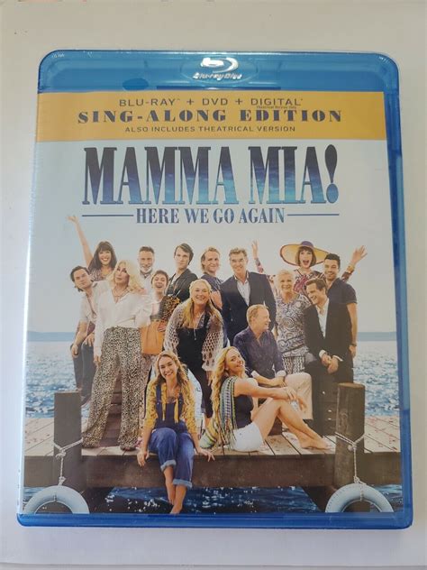 Mamma Mia Here We Go Again Sing Along Edition Blu Ray Dvd New Ebay