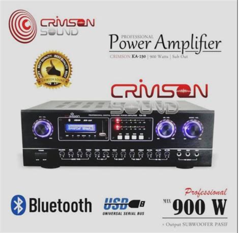 Power Amplifier Crimson Ka 150 Subwoofer Lazada Indonesia