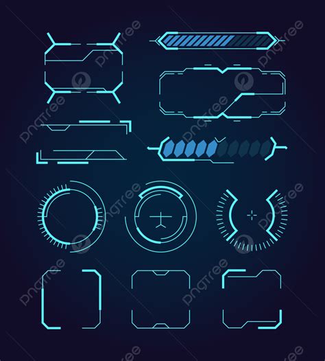 Sci Fi Futuristic Vector Design Images, Sci Fi Ui Futuristic Technology ...