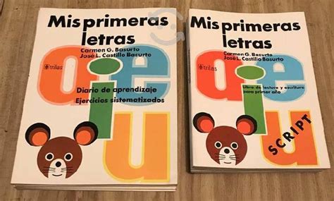 Antiguo Par De Libros De Mis Primeras Letras En Bustamante Nuevo Leon