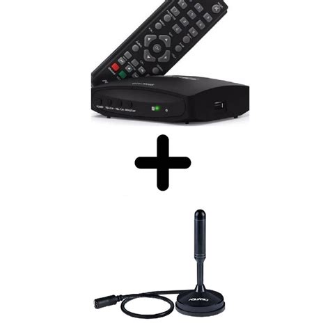 Kit Conversor Digital Aquario Dtv S E Antena Dtv K Submarino