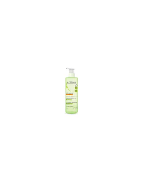 A DERMA EXOMEGA CONTROL GEL LIMPIADOR EMOLIENTE 2 EN 1 CUERPO Y CABELLO