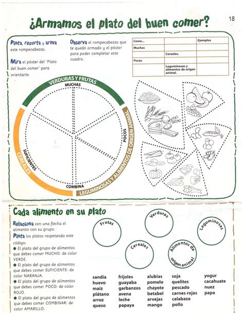 Plato Del Buen Comer Plato Del Buen Comer Plato Del Buen Comer Didactico Actividades De