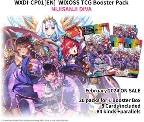 Wixoss Nijisanji Diva Booster Box Potomac Distribution