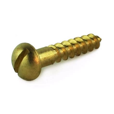 Round Head Brass Woodscrews