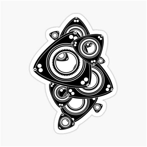 Rotary Dorito Wankel Engine Sticker For Sale By Elfenart Redbubble