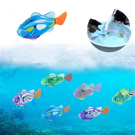 Jouets Poisson Nageur Automatique Pour Chats Lumi Re Led Interactive