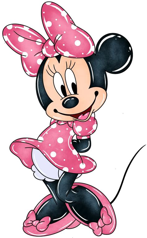 Minnie Watercolor Minnie Mouse Clipart Minnie Watercolor Clipart