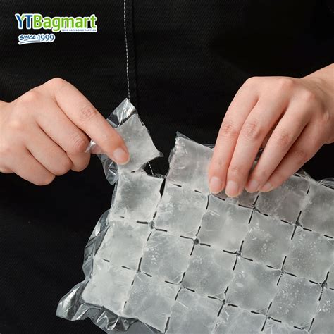 Ytbagmart 24 Cubes Ice Cube Tray Custom Clear Plastic Packing Polybag