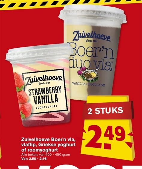 Zuivelhoeve Boer N Vla Vlaflip Griekse Yoghurt Of Roomyoghurt Alle