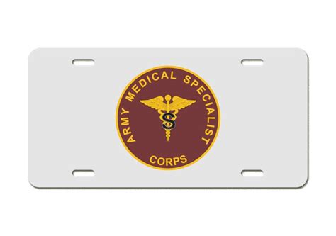 US Army Division Medical Specialist Corps Plaque Aluminum Etsy