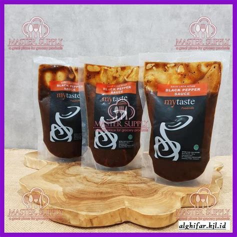 Jual Gnidderdsaus Black Pepper Sauce My Taste Saus Lada Hitam 500 Gr