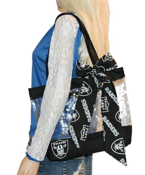 Raiders Tote Clear Tote Bags Fashion Boutique Raiders